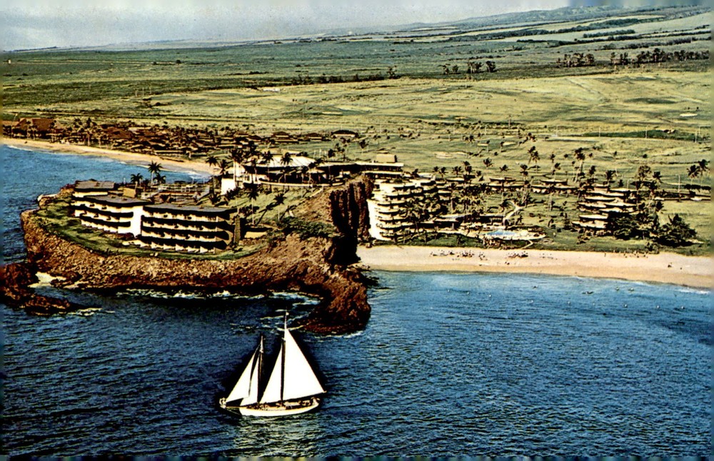 Sheraton-Maui Hotel, Kaanapali Beach, Hawaii, 1960s, Resort Postcard