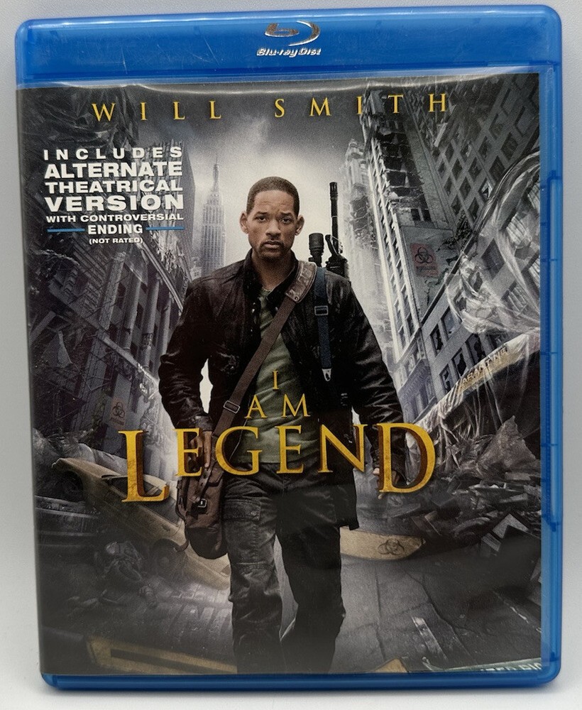 I Am Legend Blu-Ray Disc Will Smith Alice Braga Dash Mihok