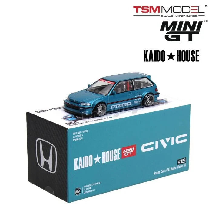 MINI GT KAIDO HOUSE 126 Honda Civic EF Kaido Works V1