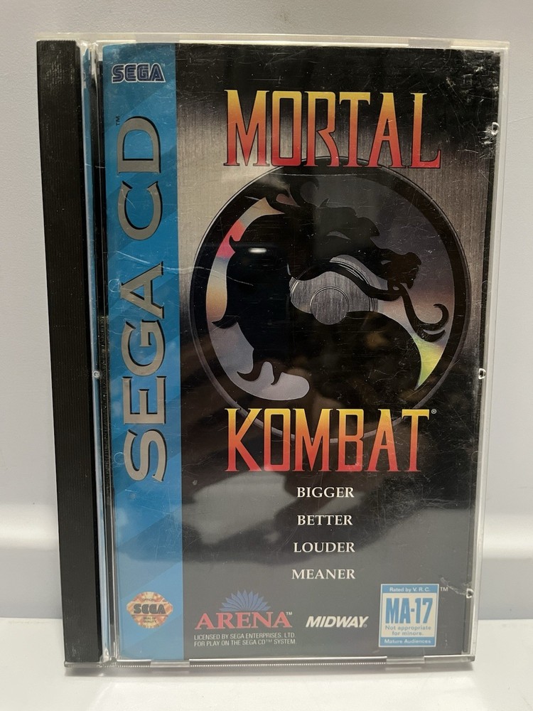 Mortal Kombat (Sega CD, 1993) CIB W Manual & Foam / Inserts - Tested Working