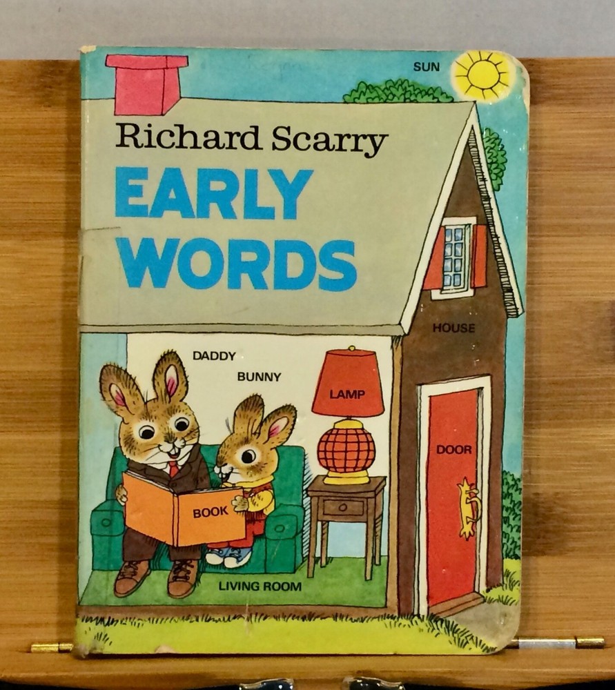 Vintage 1976 Early Words by Richard Scarry Children's Board Books