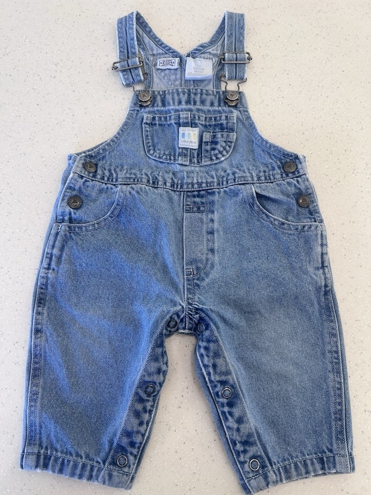 Vintage Arizona Jean Company Baby Denim Overalls 6-9 Months