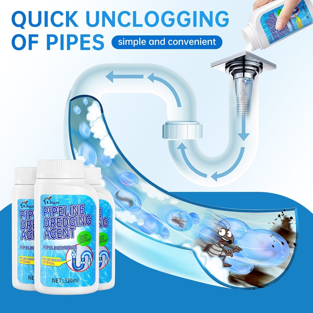 Powerful Pipe Dredging Agent for Kitchen and Toilet Pipeline Cleaning