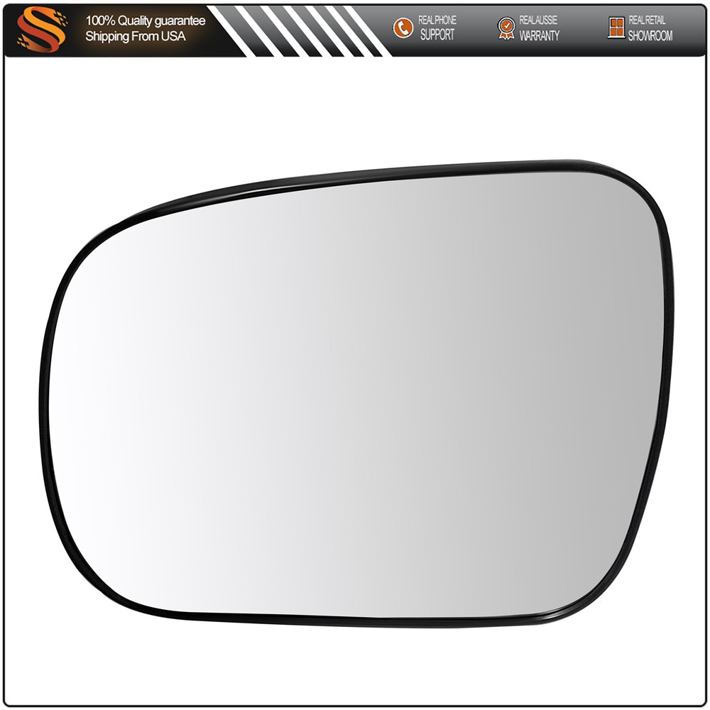 2003-2009 Toyota Sienna Left Side Door Mirror Glass with Plate 87931-AE010