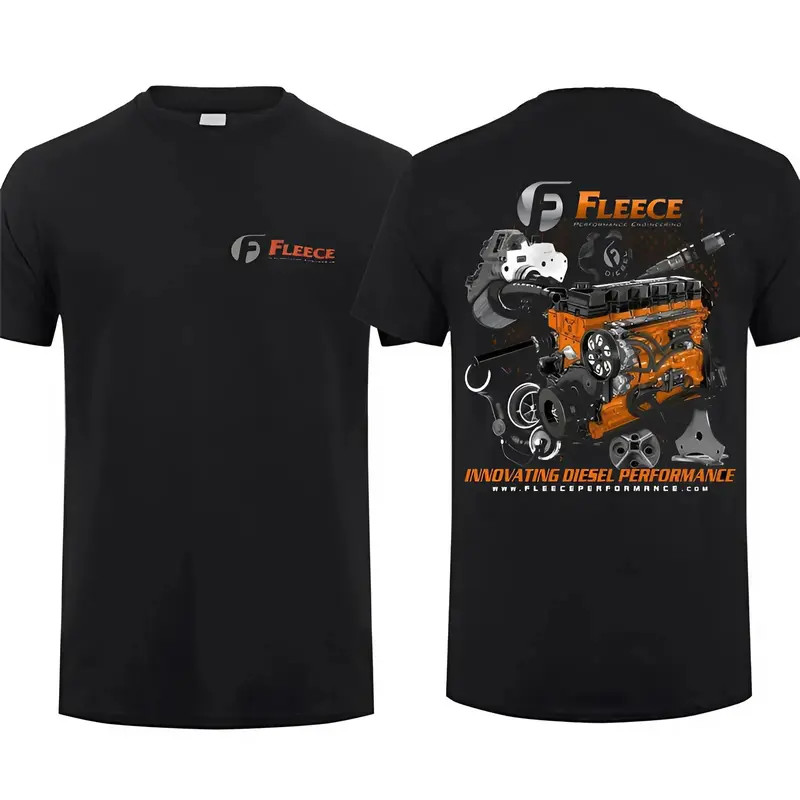 Fleece Diesel Performance T-Shirt, Innovating Diesel Engine Graphic, Fleece Perf