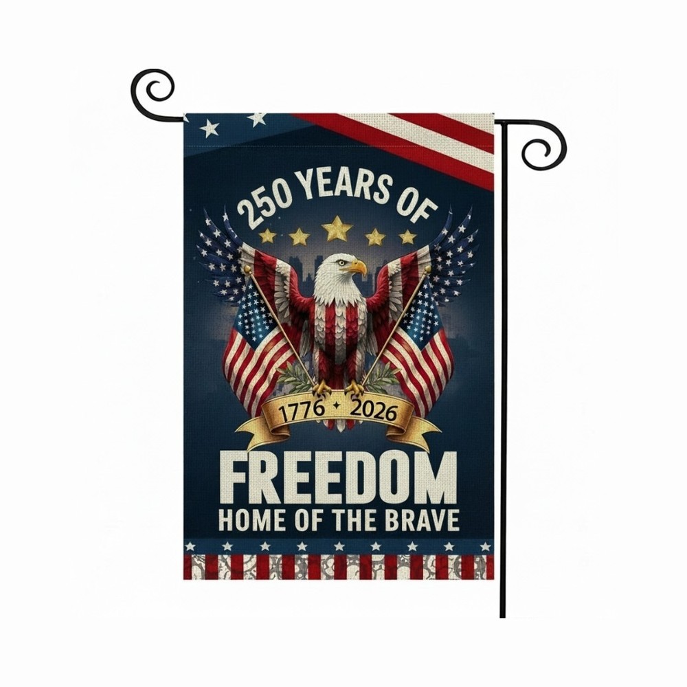 PromoPatriot USA 250th Anniversary Garden Flag 12x18 inch- 200D Nylon Freedom