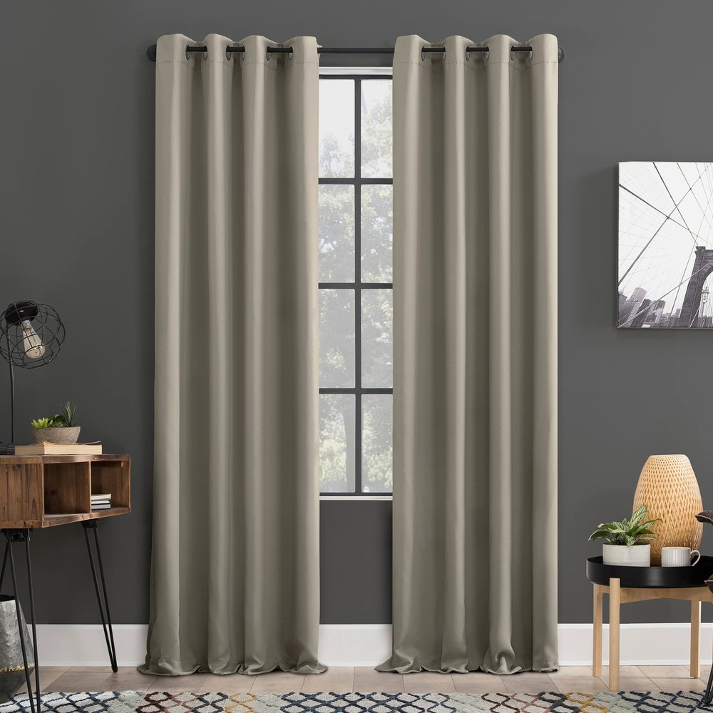Soho 2-Pack Blackout Energy Efficient Grommet Curtain Panels 54 x 84 Inches