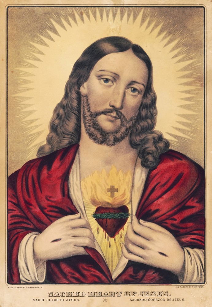 Wall Decor Poster.Home Room interior.Sacred Heart o Jesus Christ.Christian.11634