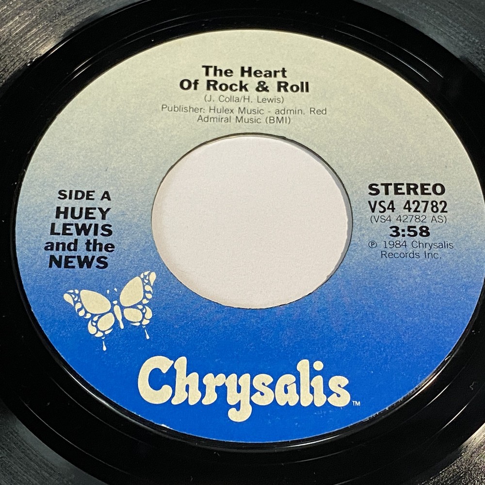 Huey Lewis and the News: Heart Of Rock & Roll / Workin' For 45 - Chrysalis