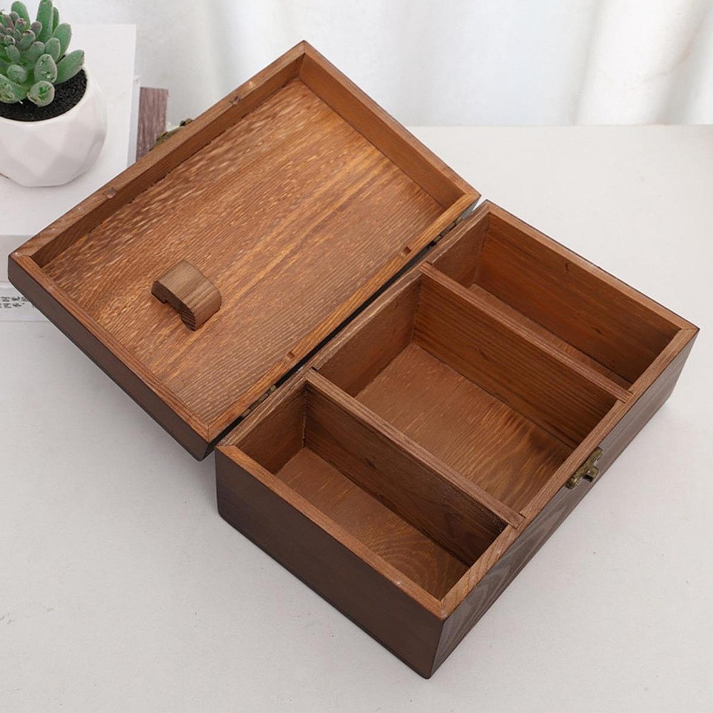 Wooden Sewing Organizer Box for Quilting Needlework Beginners