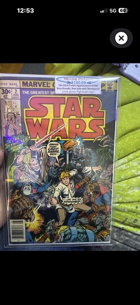 Marvel Comics Star Wars #2 1977 First Appearance 30 Cent Variant Key Issue