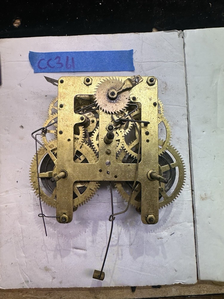(Cc361) - Unbranded Antique Japanese Wall Clock Movement