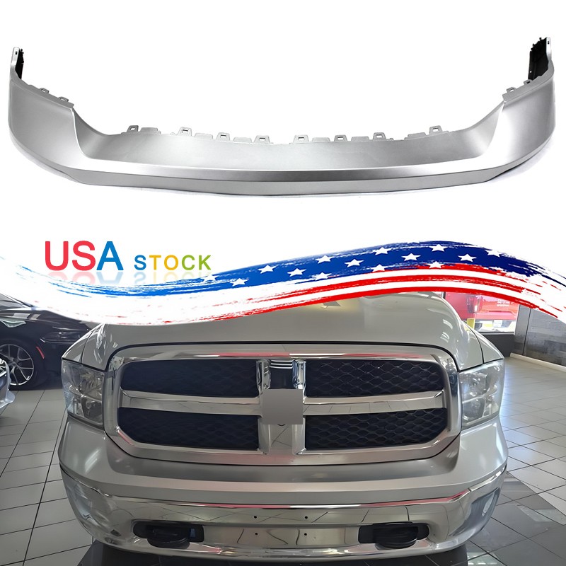 Fit 2013-2018 RAM 1500/Classic Unfolded Front Upper Bumper Painted Bright Silver
