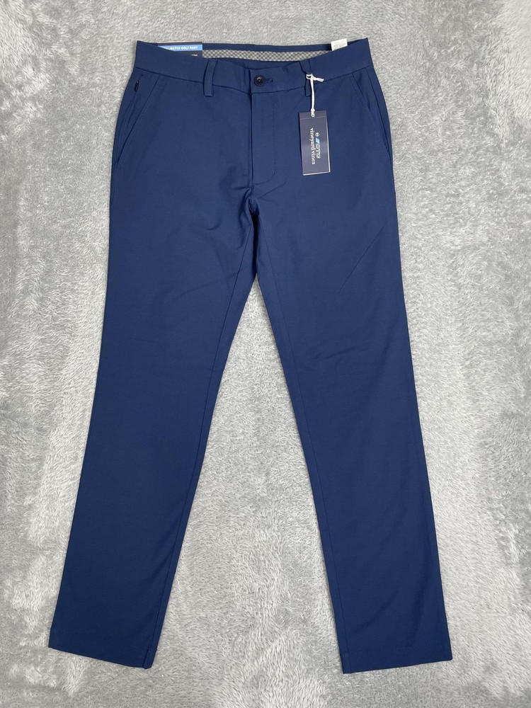 Vineyard Vines Stillwater Golf Pants Mens 30x32 Blue Stretch OTG Performance