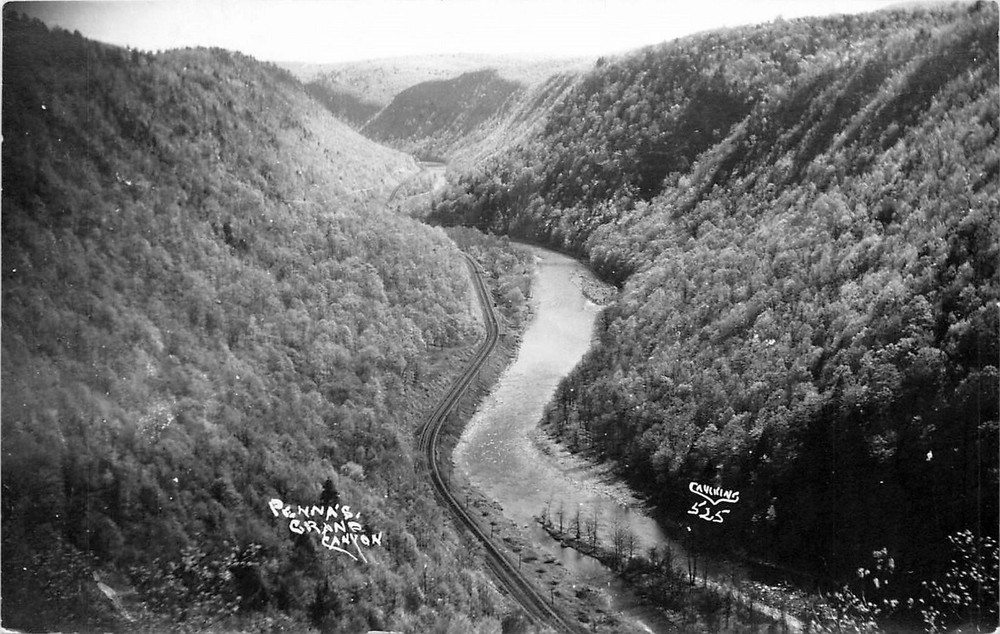 1940s Pennsylvania Grand Canyon Railroad Cavening RPPC Postcard 26-2670