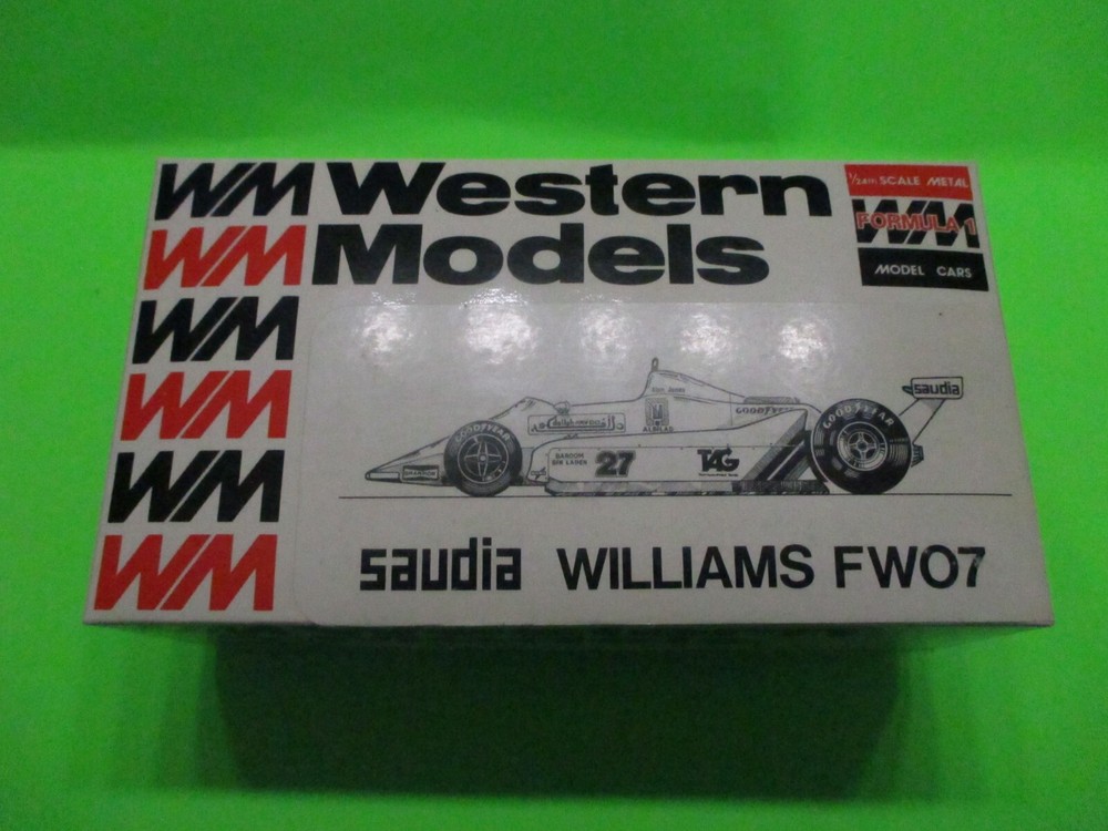 WESTERN MODELS 1/24TH METAL MODEL KIT WF3 SAUDIA WILLIAMS FW07 MIB UNBUILT RARE