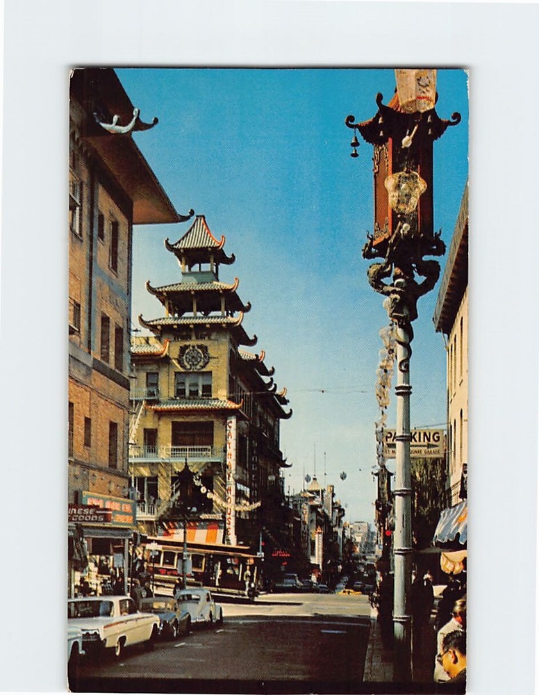 Postcard Grant Avenue Chinatown San Francisco California USA