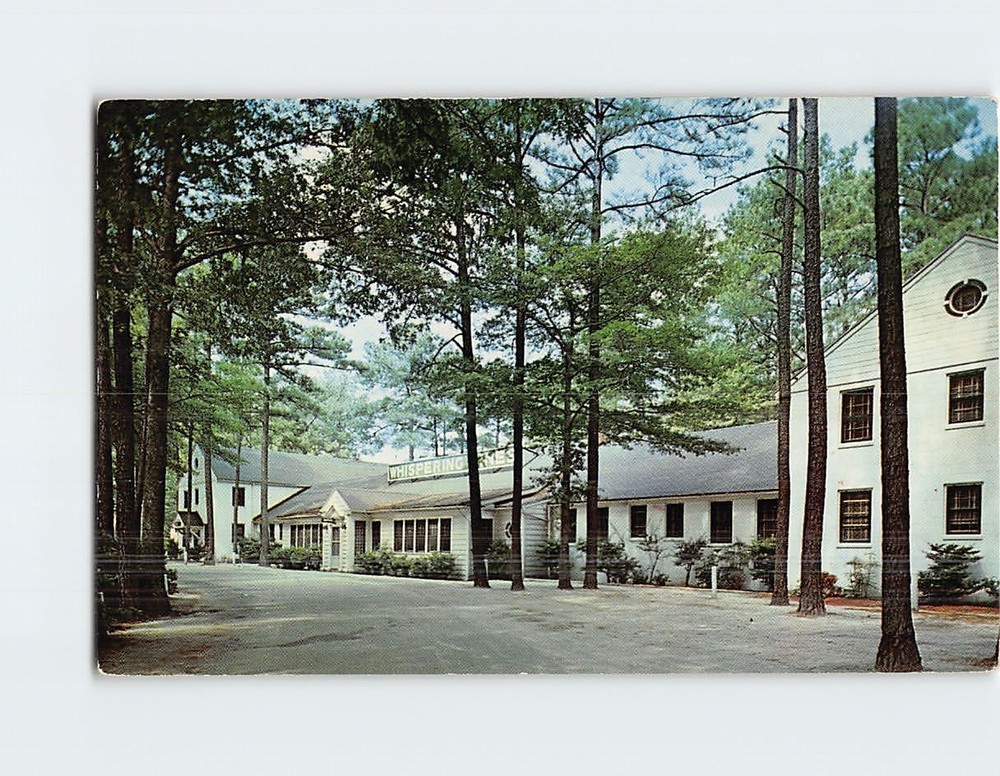 Postcard Whispering Pines Motel-Hotel Accomac Virginia USA