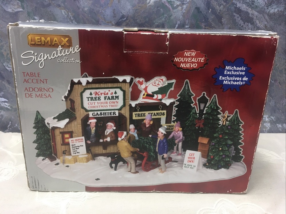 2011 Lemax Signature Kris Tree Farm Christmas Table Accent 13903  -image
