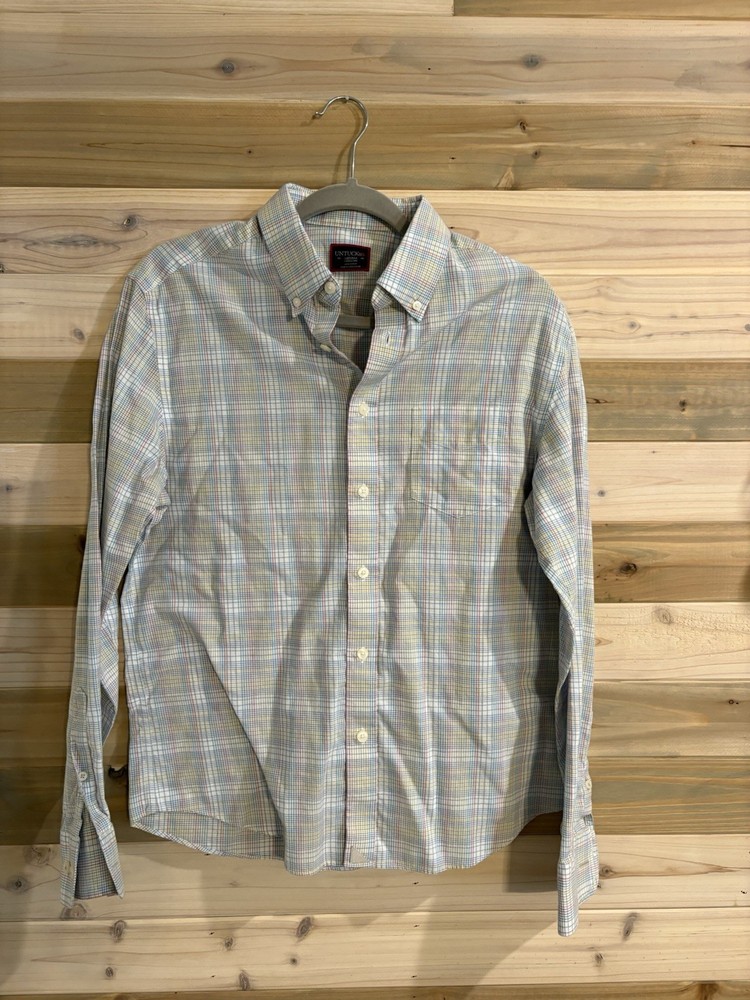 UNTUCKit Men's Long Sleeve Plaid Button-Up