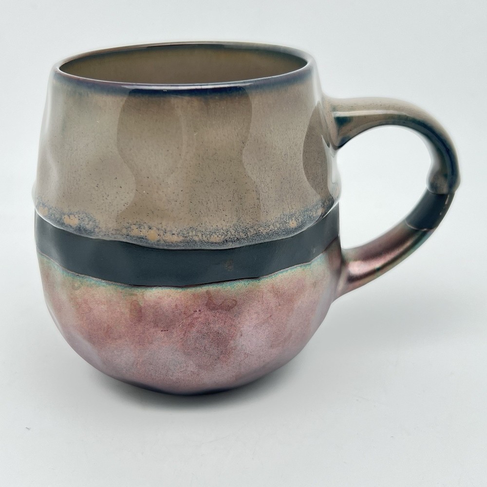 La Rochelle Ceramic Studio Pottery Mug Cup Handmade Stoneware Art Metallic
