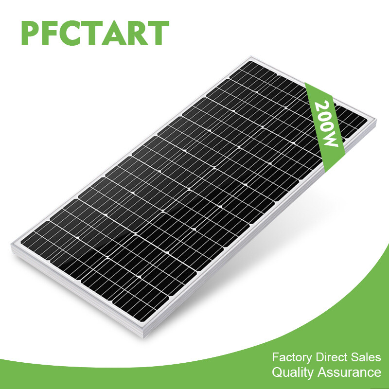 200W 12V Solar Panel Kit for Home RV Marine Off-Grid Power