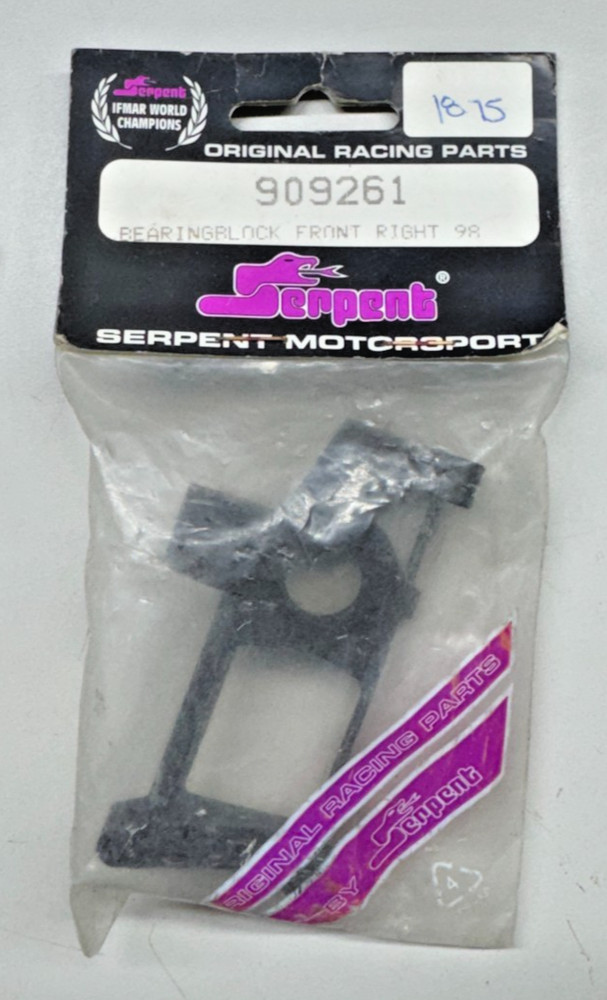 Serpent 909261 Bearing Block Front Right 98 - Vector 1/8