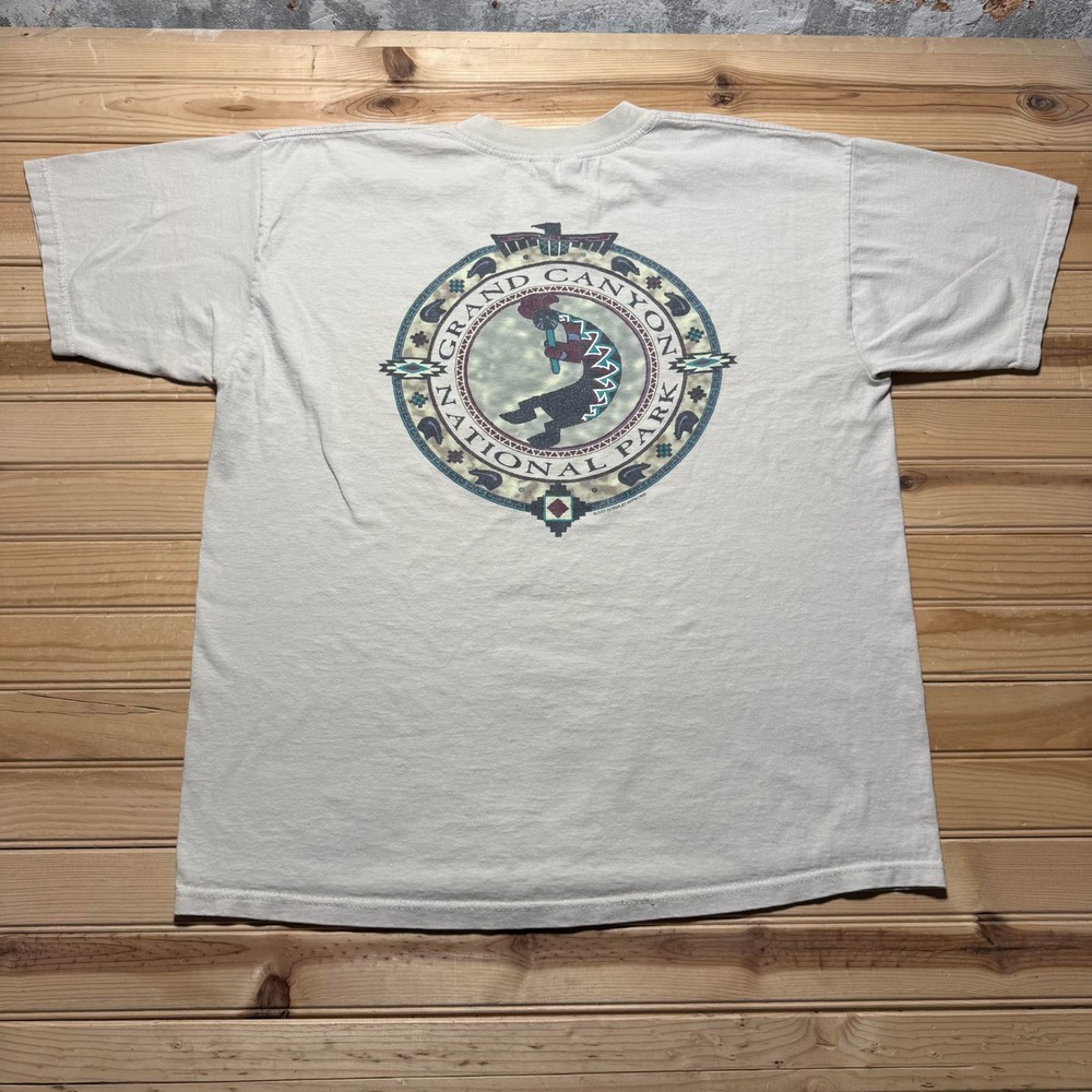 Vintage 90s Grand Canyon National Park Kokopelli Southwestern Souvenir Shirt XL