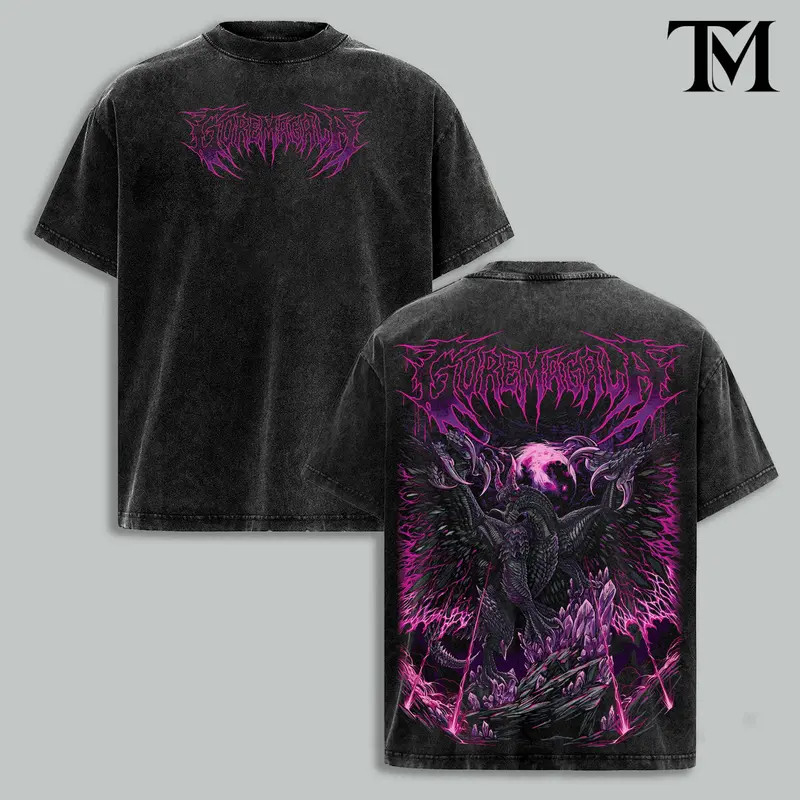 Monster Hunter Gore Magala Heavy Metal Vintage Oversized Graphic T Shirt