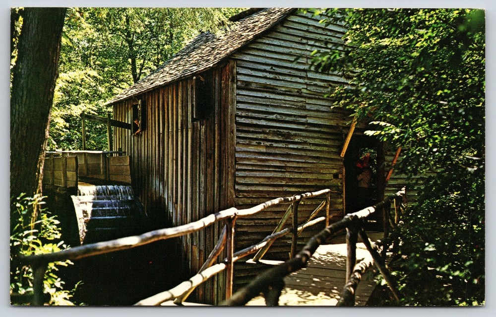 Great Smoky Mountains Natl Park TN~John P Cable Mill~Cades Cove~Vintage Postcard