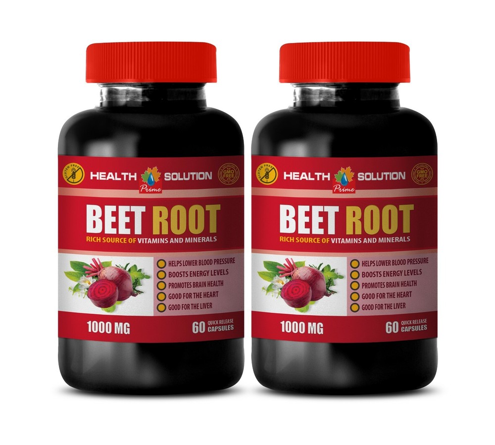 Beet Root Immunity Vitamins for Adults - Supports Blood Pressure - 2 Bottles  
