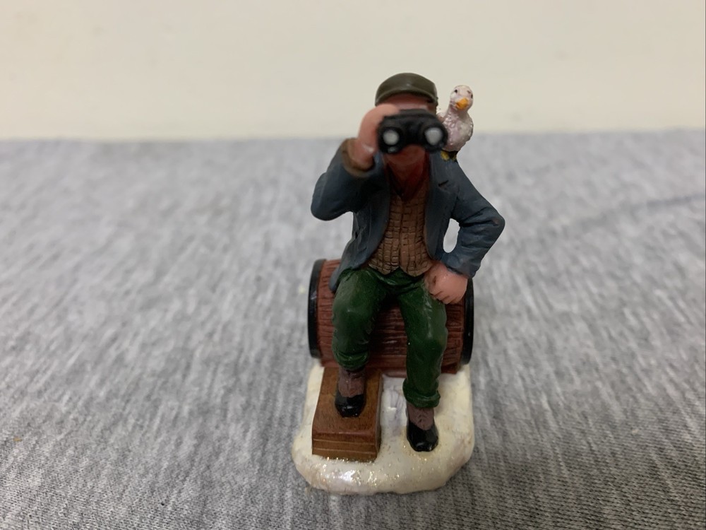 Vintage 1999 Lemax Plymouth Corners Lighthouse Keeper Figurine Collectible