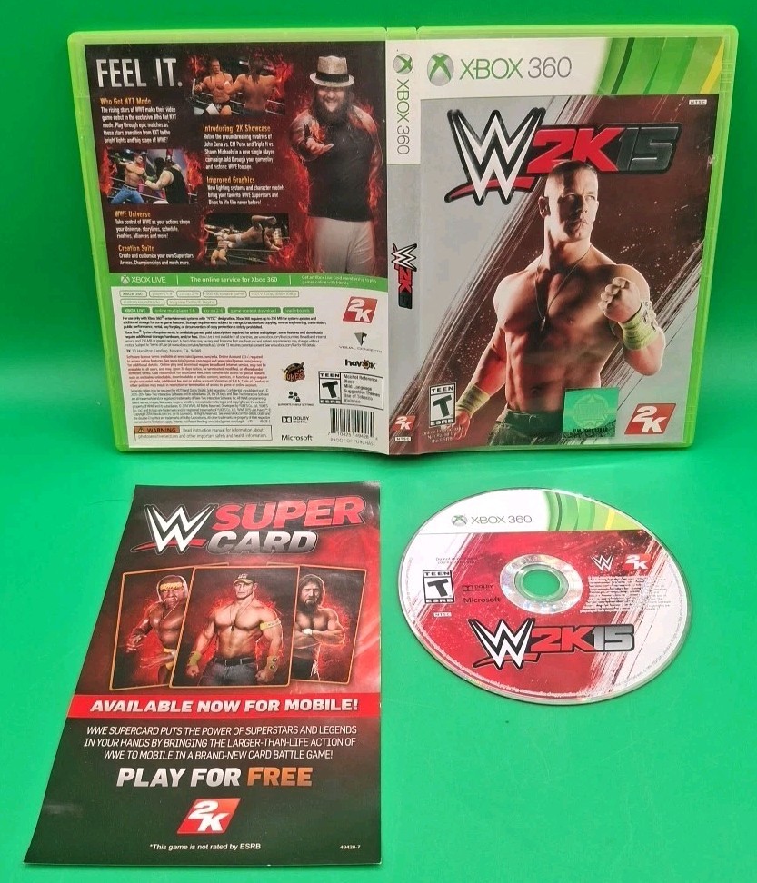 WWE 2K15 (Microsoft Xbox 360, 2014)