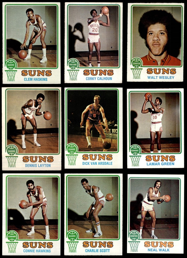1973-74 Topps Phoenix Suns Team Set 3.5 - VG+ 7072808