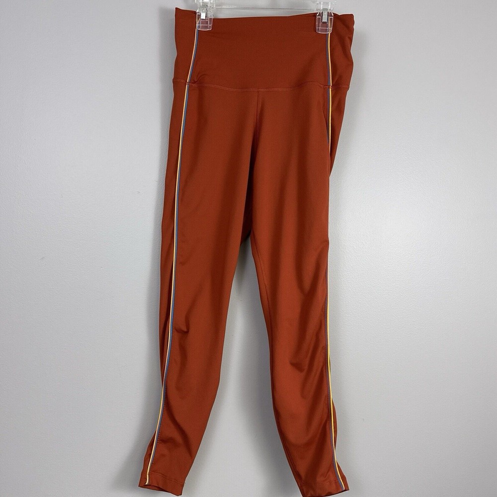 Nike Yoga Women's Medium Firewood Orange HR 7/8 Training Leggings Pants Tight