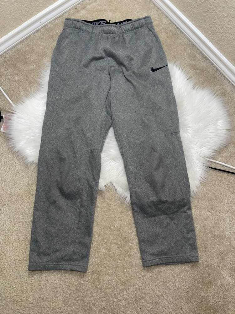 Nike Pants Mens Small Gray Dri-FIT Athletic Training Sweatpants Straight Leg