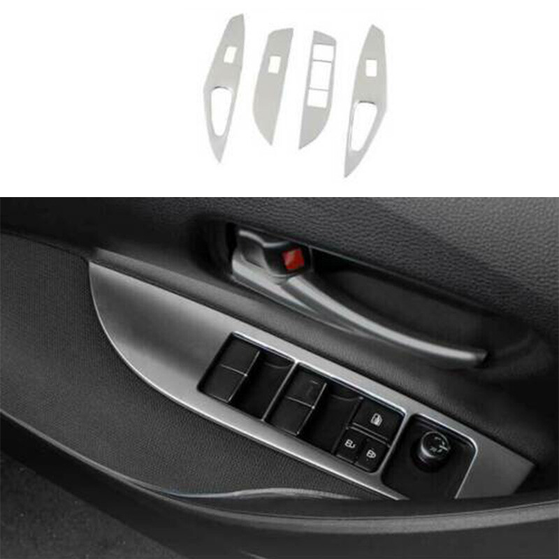 For Toyota Corolla Cross 2022-2023 Silver Steel Glass Window Lifting Panel 4pcs
