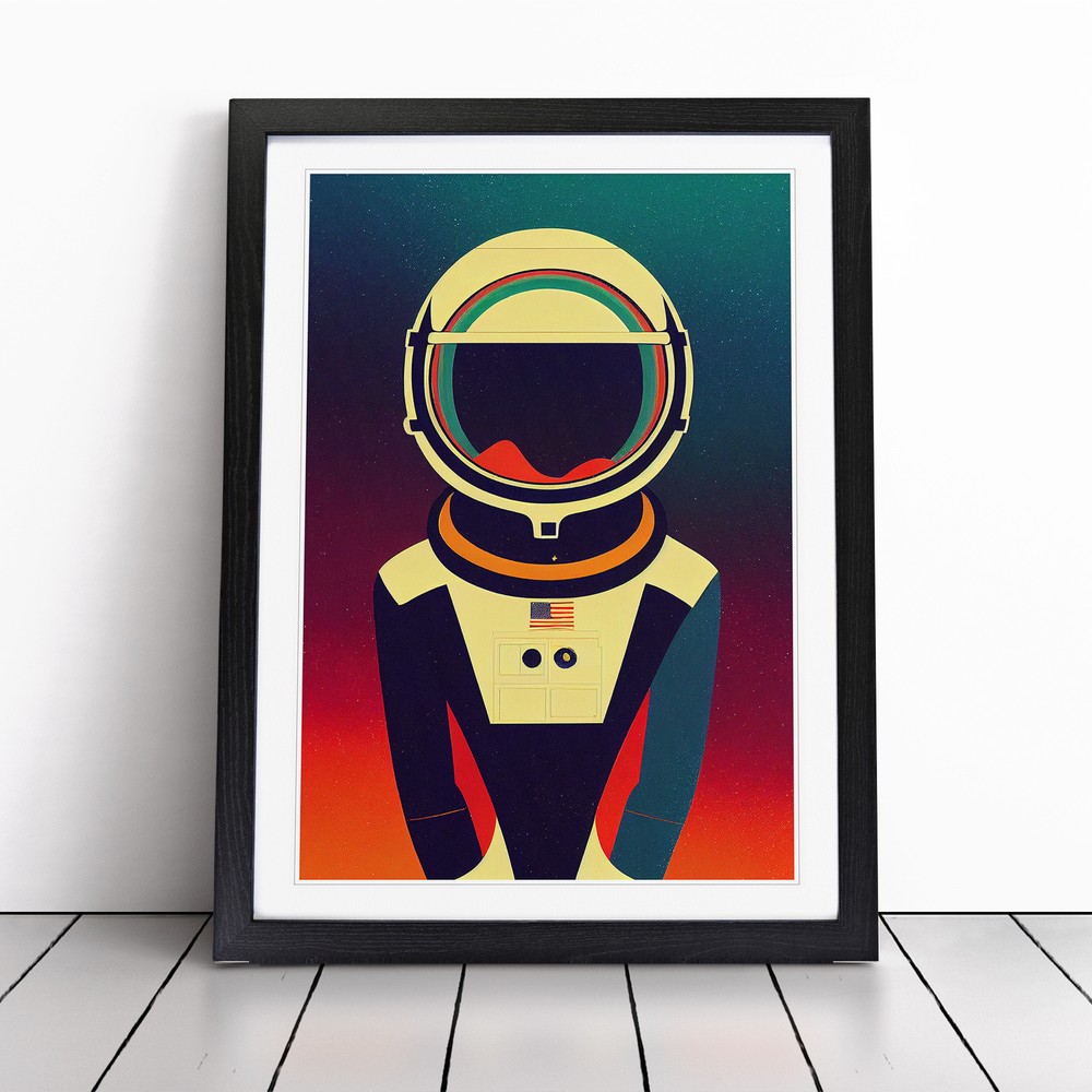 Astronaut Pop Art No.8 Wall Art Print Framed Canvas Picture Poster Decor