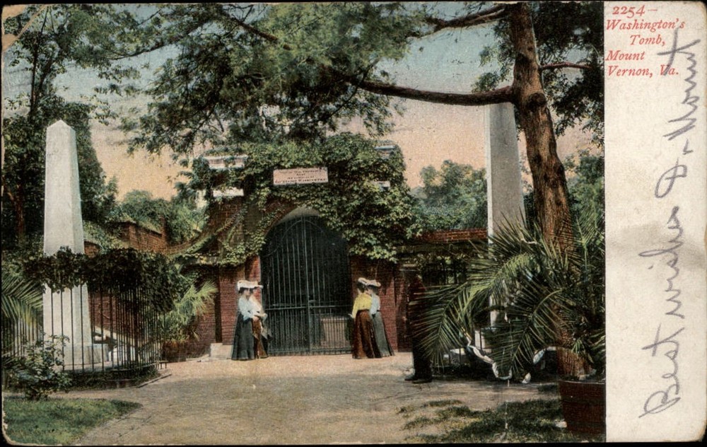 Mt Vernon Virginia Washington's Tomb ~ c1905 UDB to E McKinney Waitsburg WA