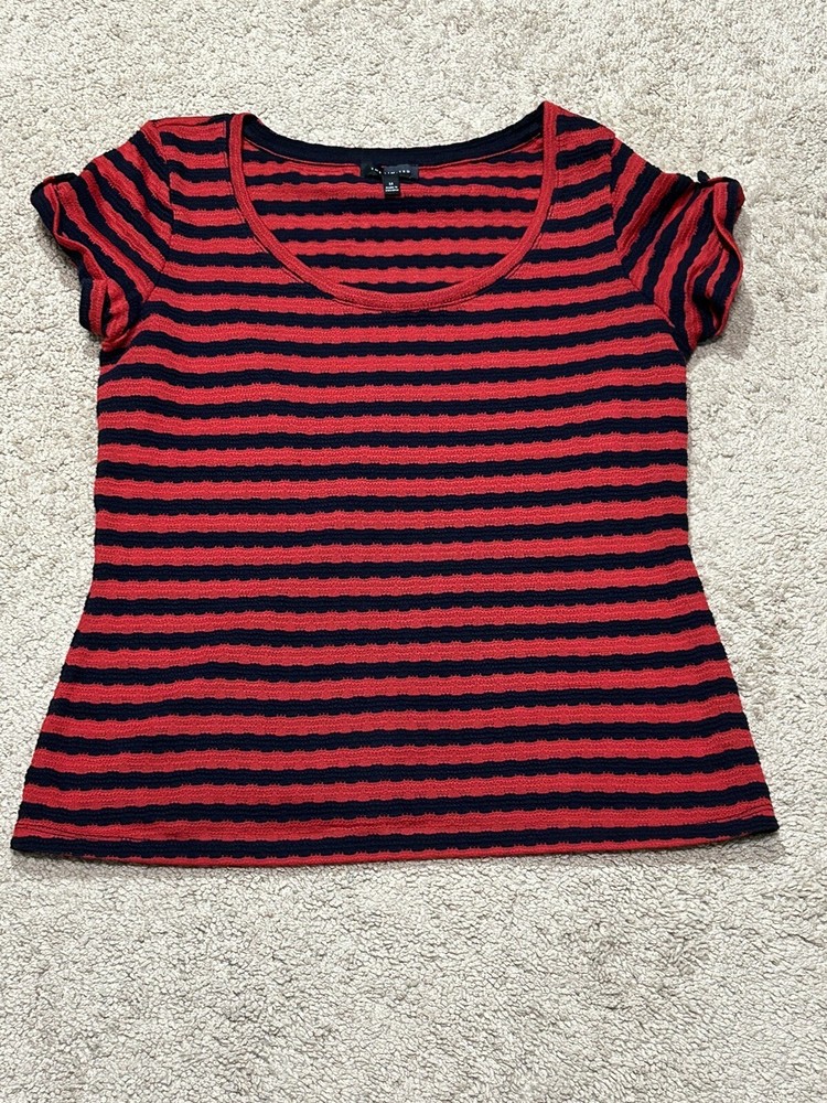 The Limited Womens Shirt Size Medium Multicolor Striped Classic Dressy