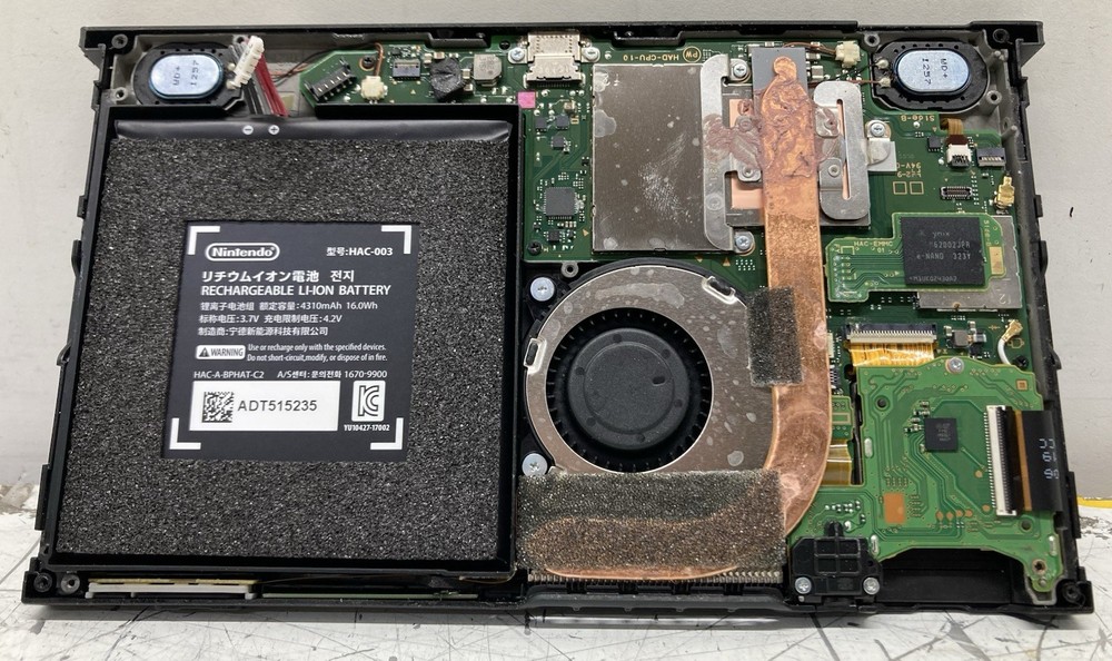 Water Damaged Nintendo Switch Console Body For Parts Or Repair Blue Screen