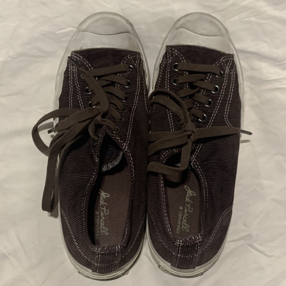 Vtg Converse Jack Purcell Womens Size 8 Men’s 6.5 Brown Low Top Sneakers.