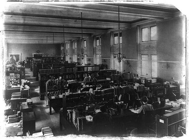 Photo:Washington DC Jefferson Building Library of Congress Offices ca 1900