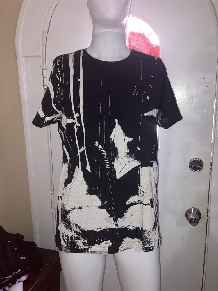 DC Comics Batman Abstract Face Graphic T-Shirt Size LARGE PREOWNED-image