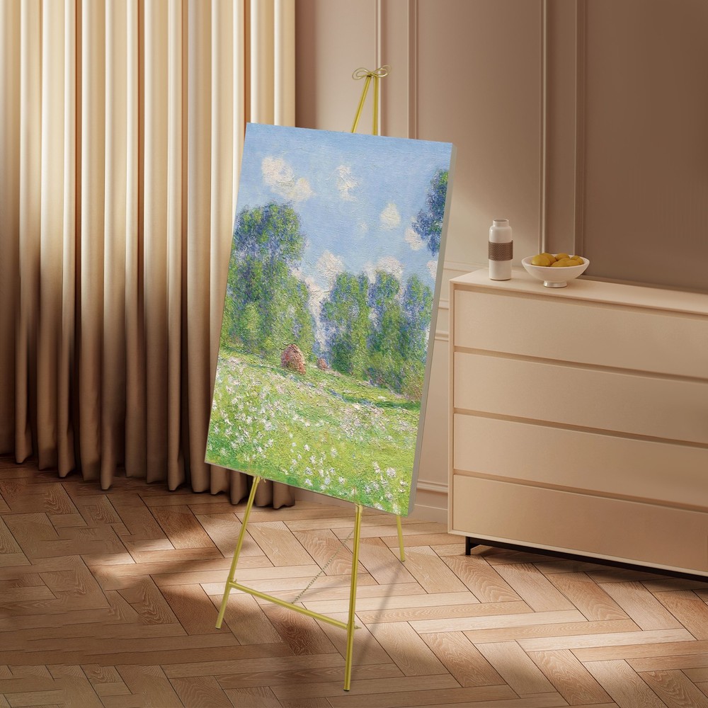 Steel Display Easel Stand for Wedding Instant Triangular Portable 21.46*61.61in