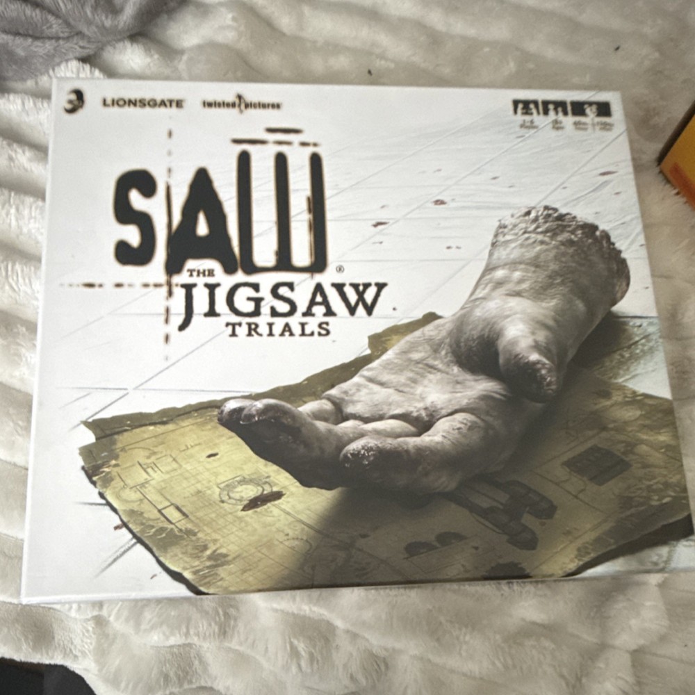 Lionsgate Saw: The Jigsaw Trials Board Game Horror 1+ Players Ages 18+ 2023