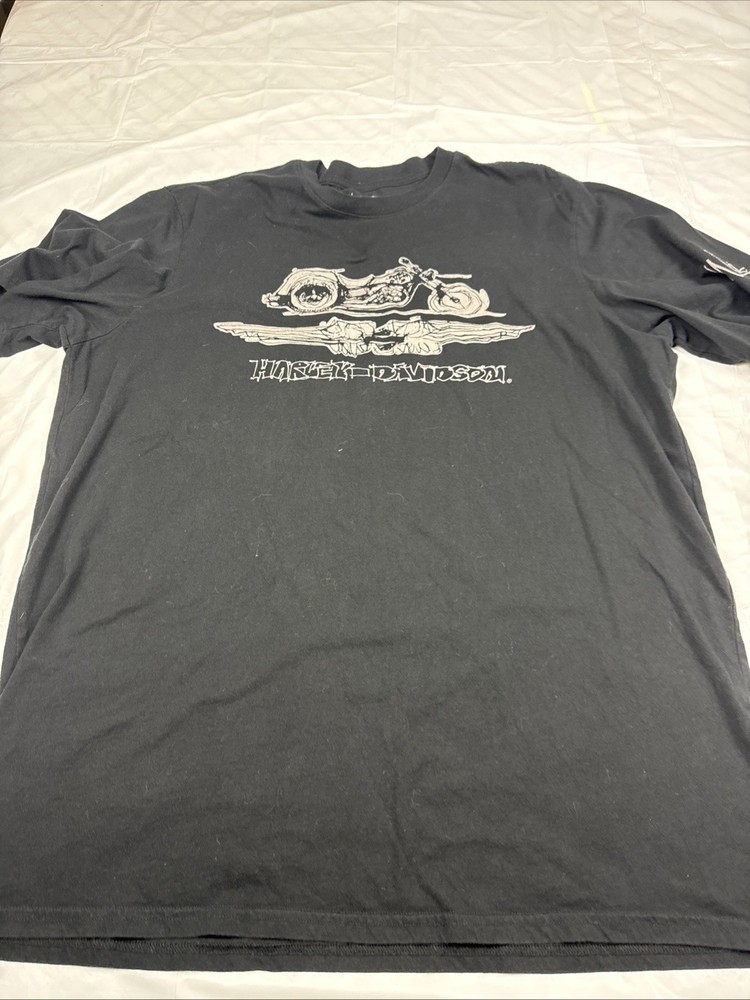 Harley Davidson T Shirt Willie G Mens Size XL Black Motorcycle