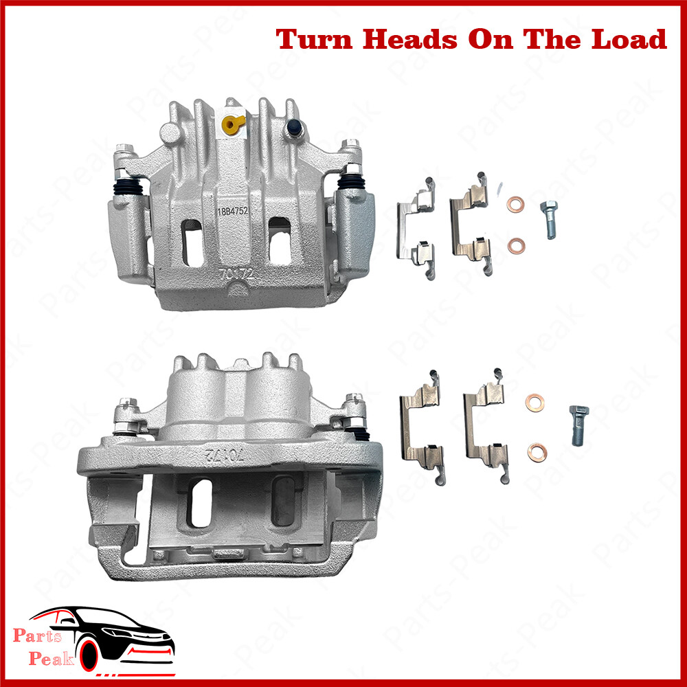 2001-2004 Ford F-250 Super Duty Rear Disc Brake Calipers with Brackets Pair