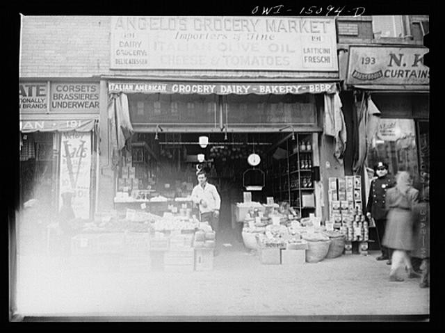 Photo:New York NY 1910s Italian Grocer First Avenue Grocery Market