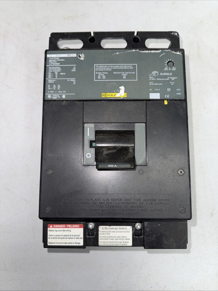 Square D I-Line LCP36500MT 500A Circuit Breaker 480/600V 3 Pole LCP 500 Amp HACR